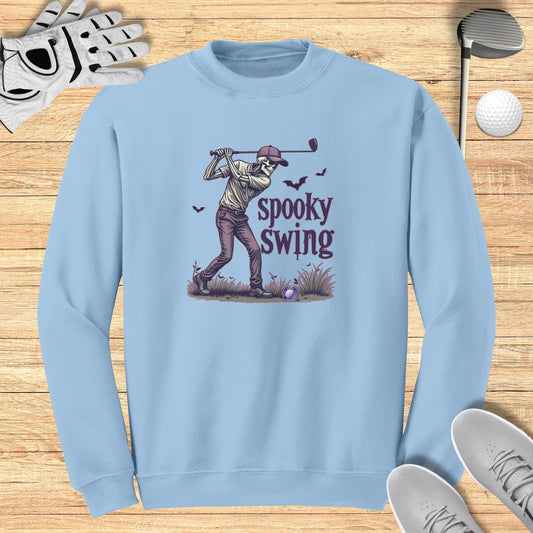 Spooky Swing Sweatshirt - Funny Golf Tee by Swing Epic