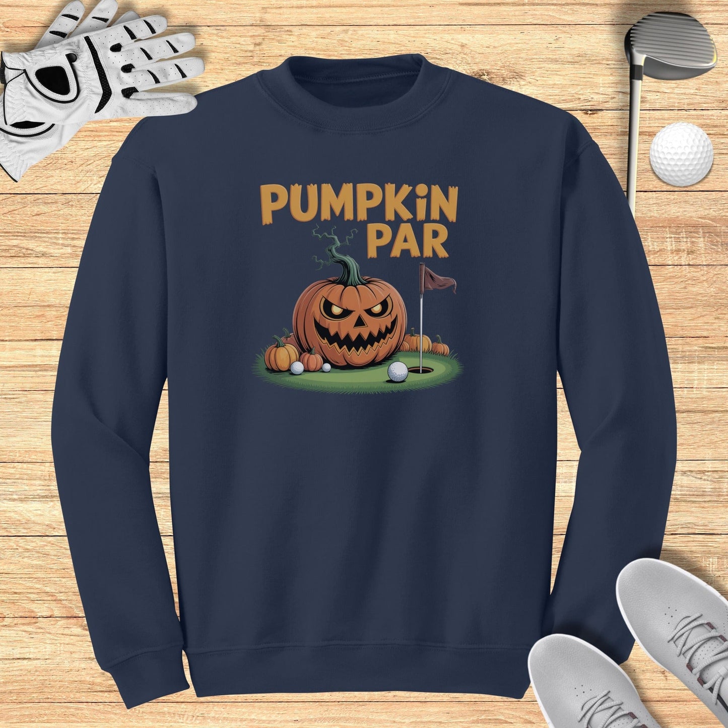 Pumpkin Par Sweatshirt - Funny Golf Tee by Swing Epic