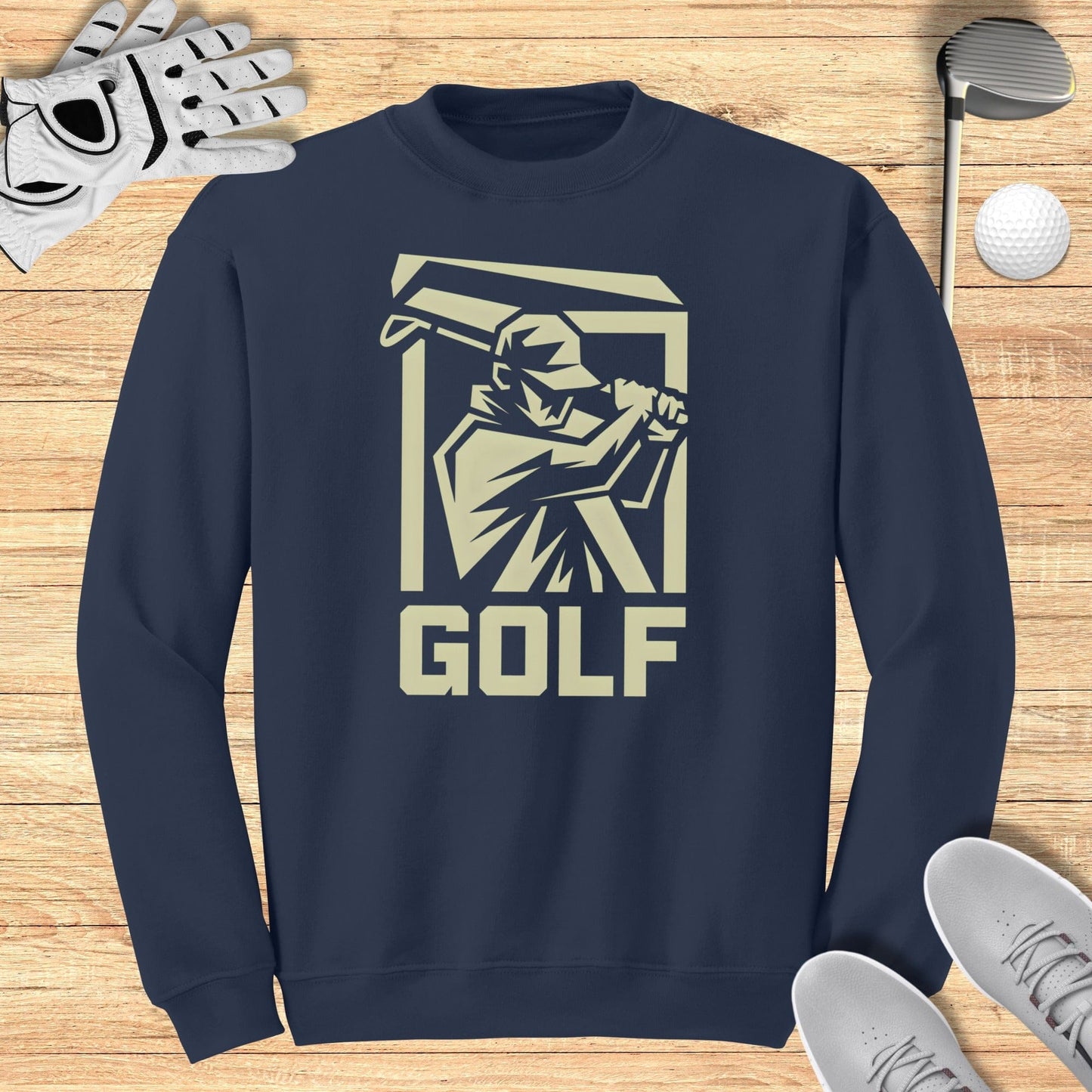 Golfer Silhouette Sweatshirt