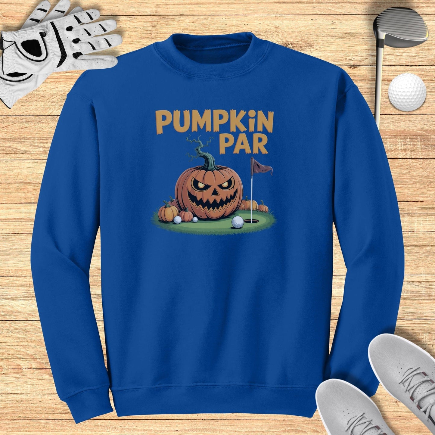 Pumpkin Par Sweatshirt - Funny Golf Tee by Swing Epic
