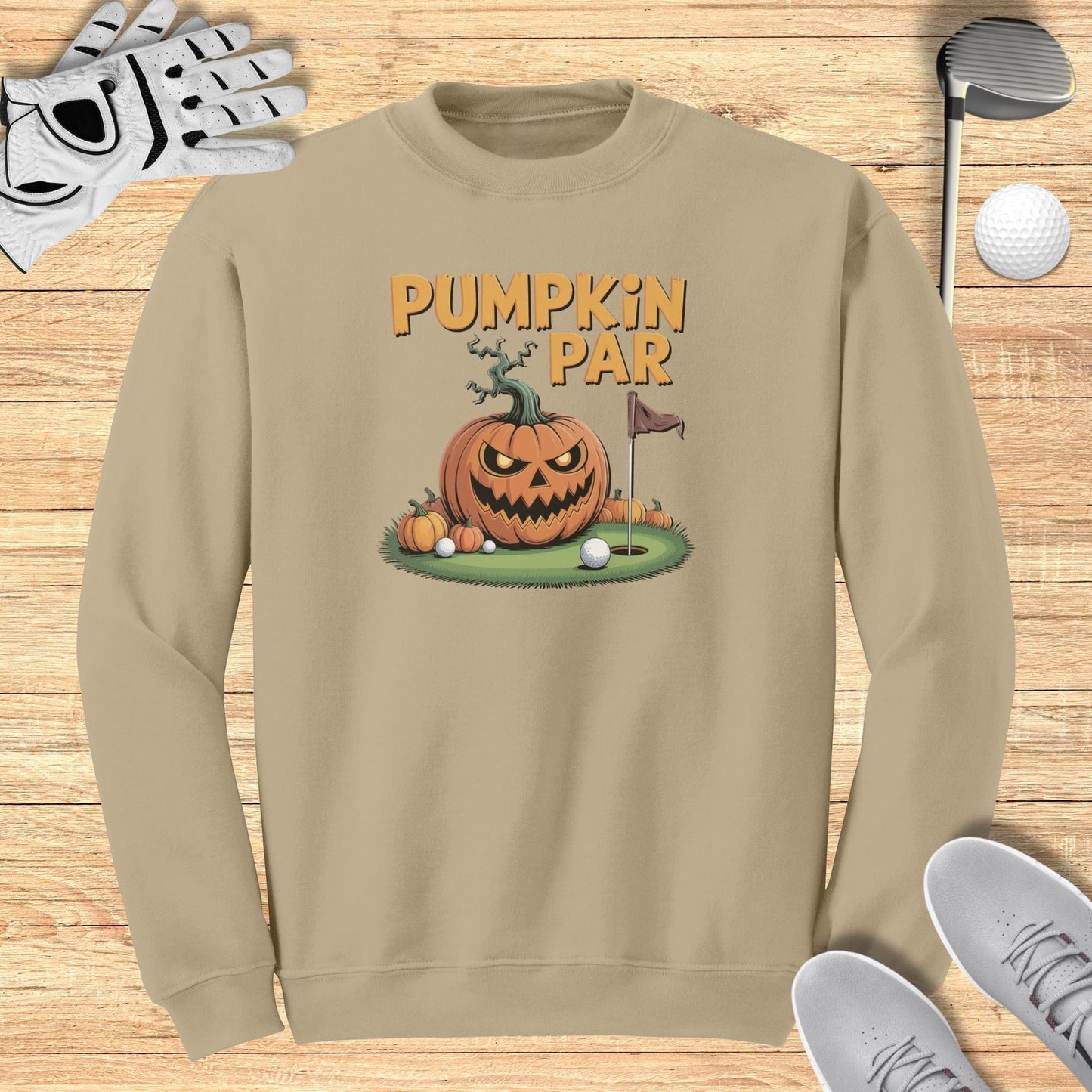 Pumpkin Par Sweatshirt - Funny Golf Tee by Swing Epic