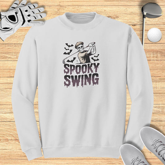 Spooky Swing Sweatshirt - Funny Golf Tee by Swing Epic