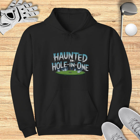 Haunted Hole In One Hoodie - Funny Golf Tee by Swing Epic