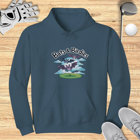 Bats & Birdies Hoodie - Funny Golf Tee by Swing Epic