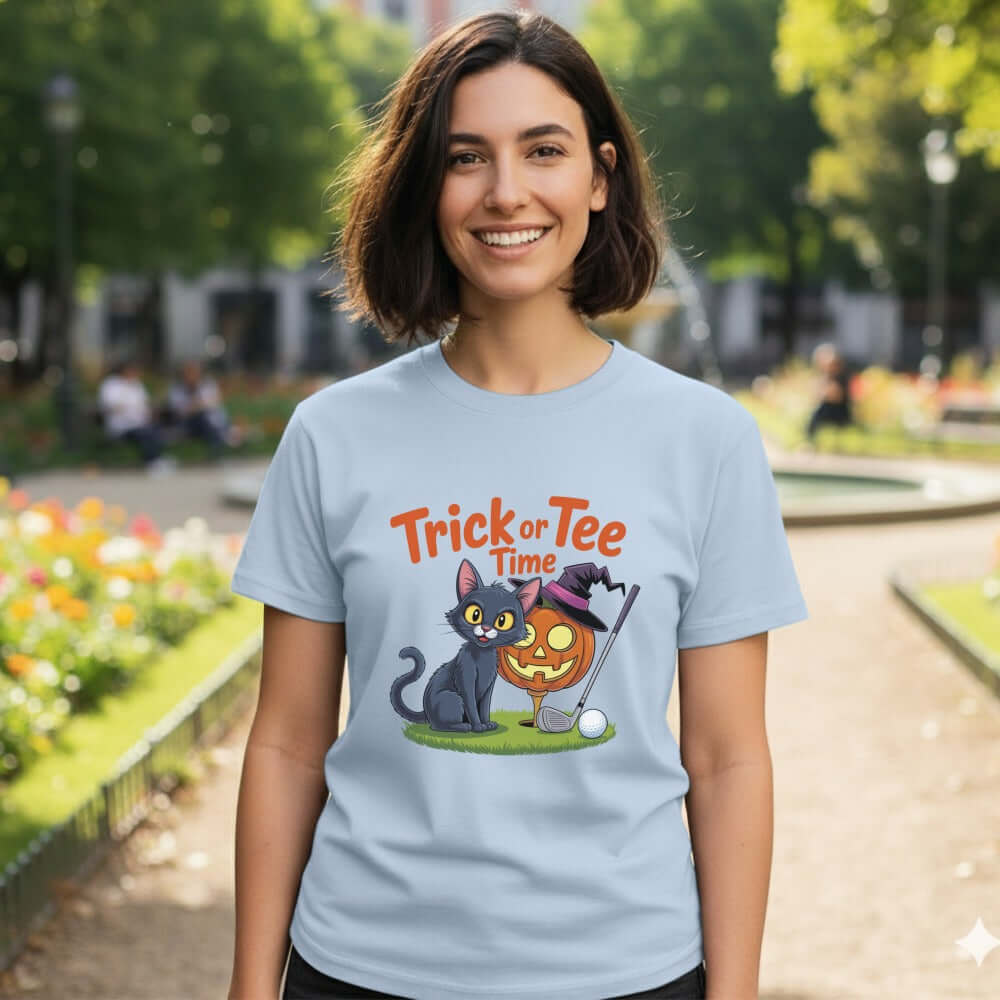 Trick or Tee Time T-Shirt - Funny Golf Tee by Swing Epic