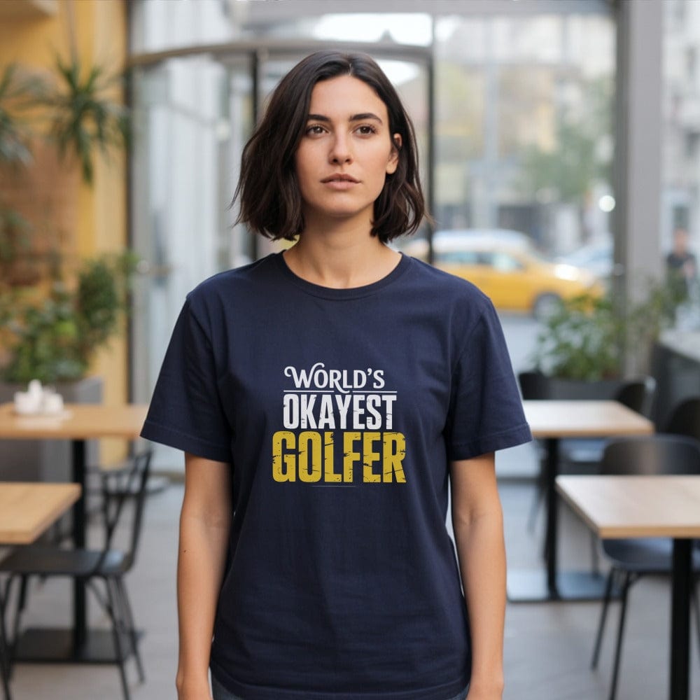 World’s Okayest Golfer T-Shirt - Funny Golf T-Shirt by SwingEpic