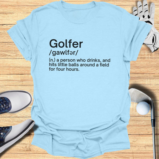 Golfer Definition T-Shirt - Funny Golf Tee by Swing Epic