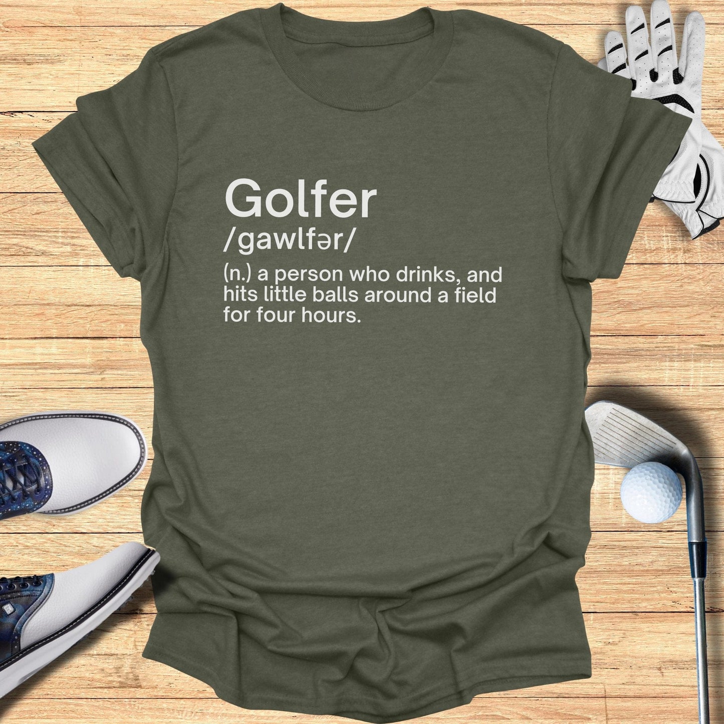 Golfer Definition T-Shirt - Funny Golf Tee by Swing Epic