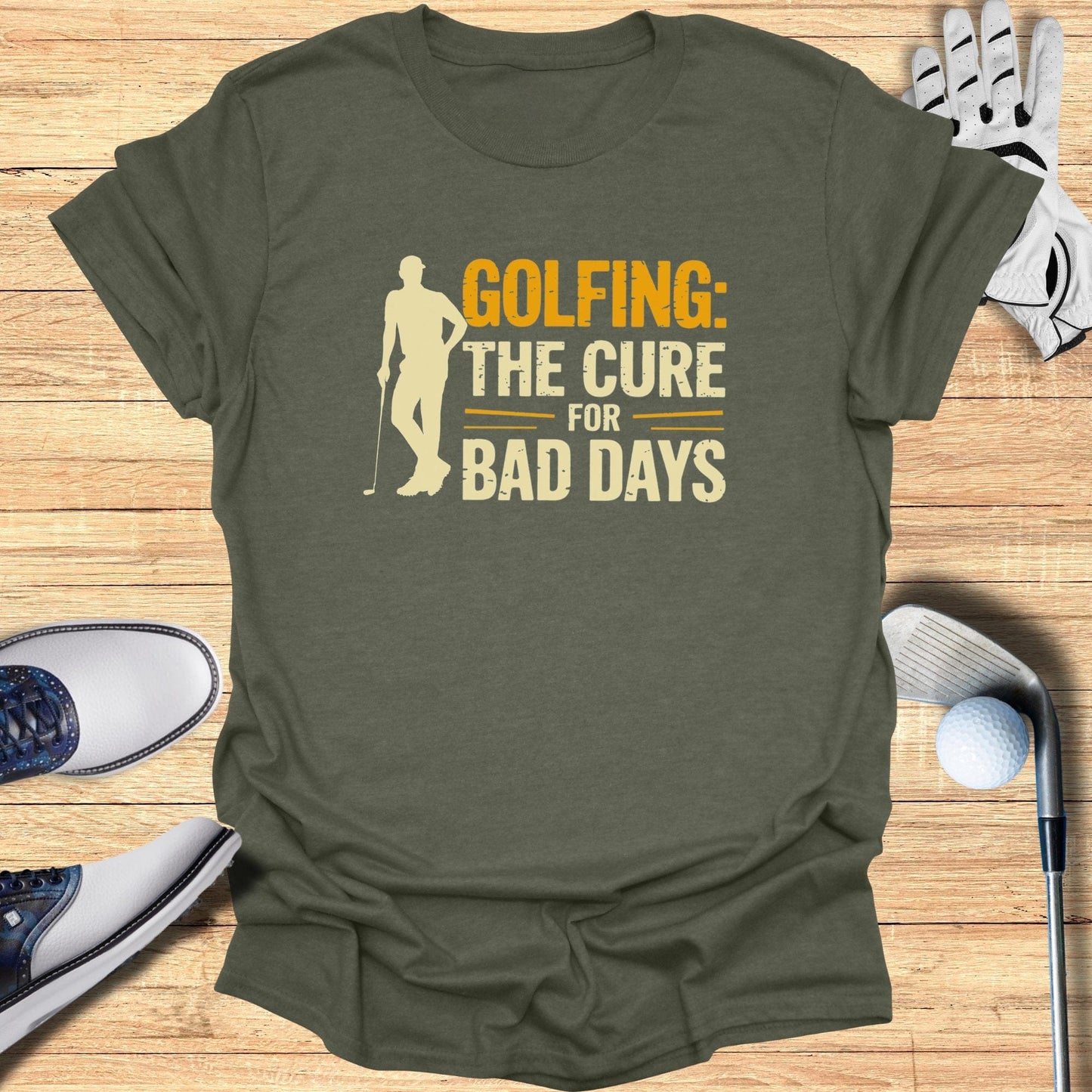 Golfing The Cure For T-Shirt - Funny Golf Tee by Swing Epic