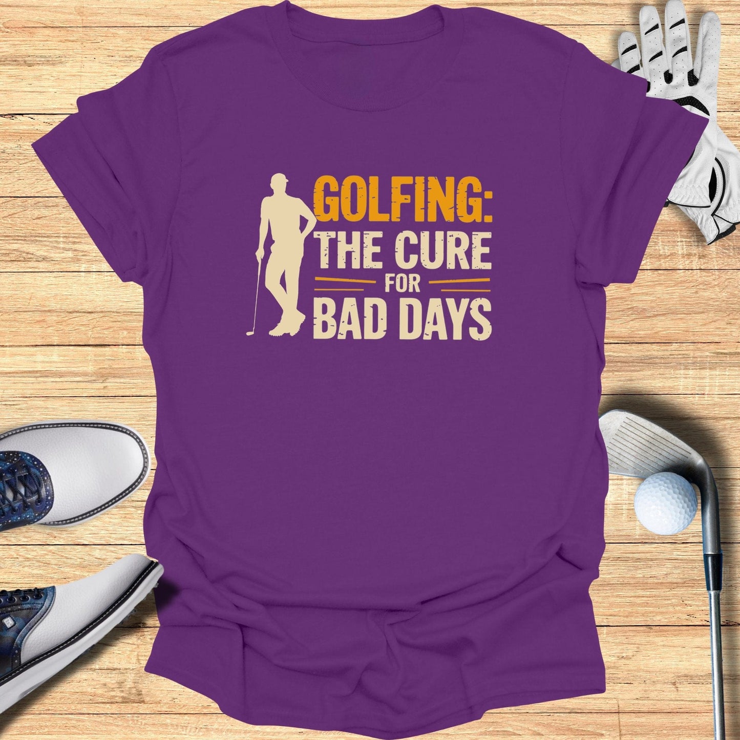 Golfing The Cure For T-Shirt - Funny Golf Tee by Swing Epic