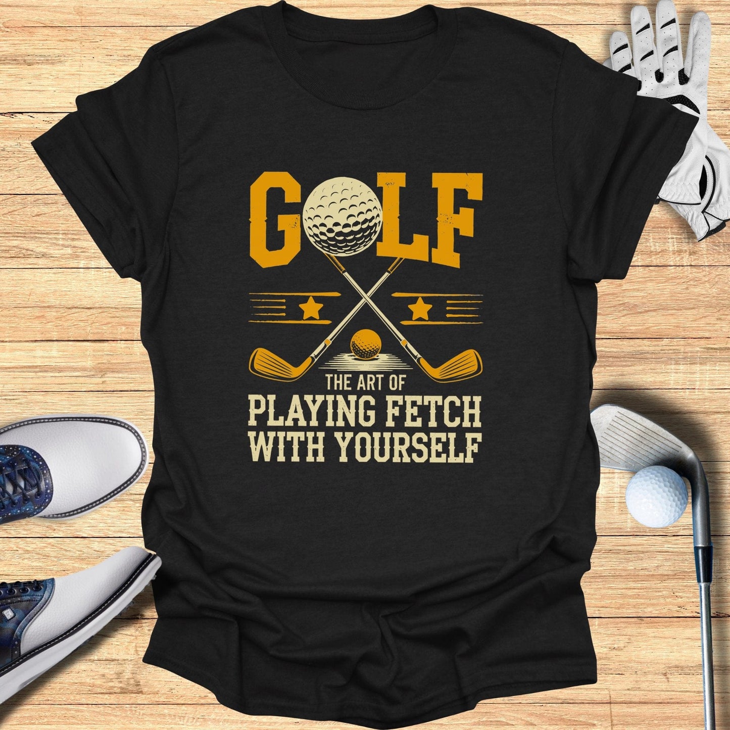 Golf The Art of Playing Fetch T-Shirt - Funny Golf Tee by Swing Epic