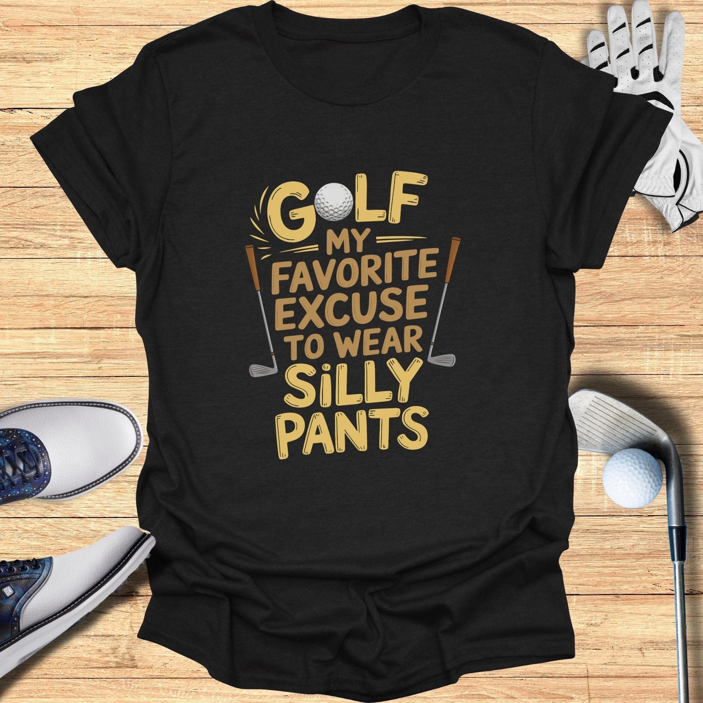 Golf My Favorite Excuse T-Shirt - Funny Golf Tee by Swing Epic