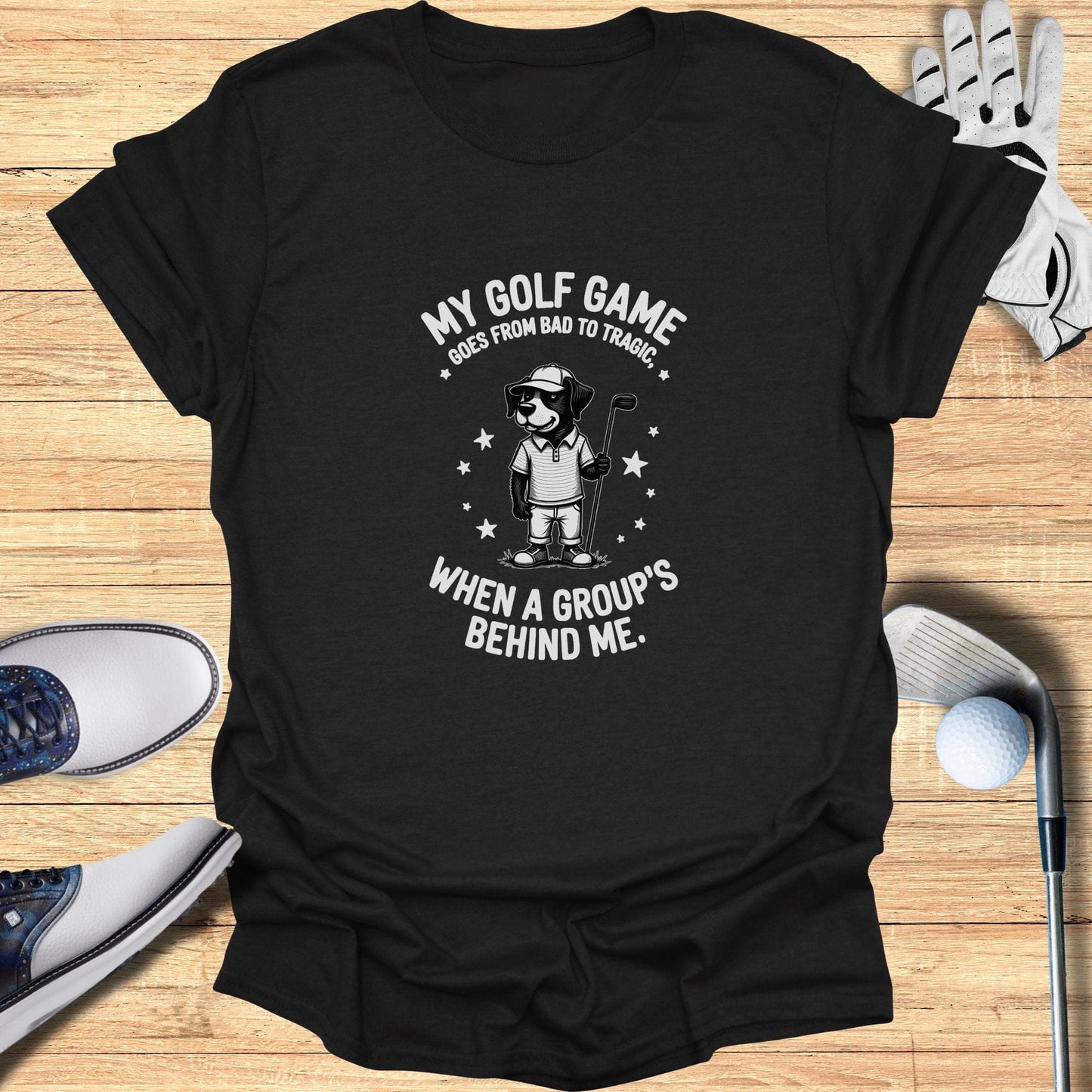 Bad to Tragic T-Shirt - Funny Golf Tee by Swing Epic