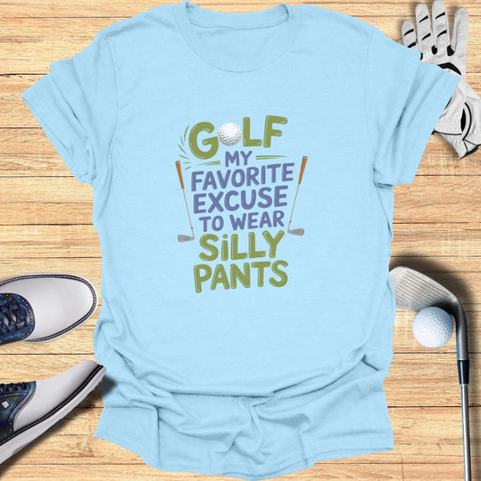 Golf My Favorite Excuse T-Shirt - Funny Golf Tee by Swing Epic