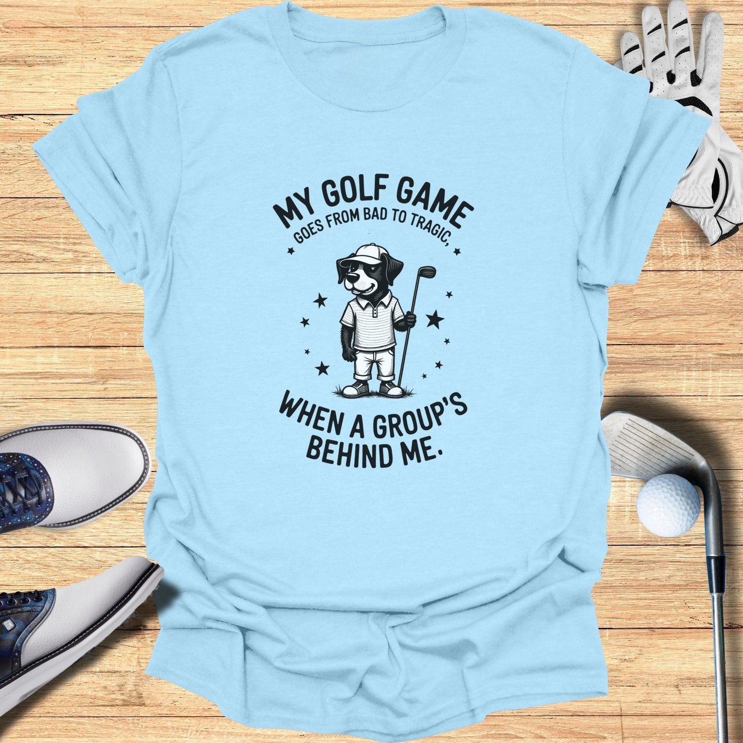 Bad to Tragic T-Shirt - Funny Golf Tee by Swing Epic