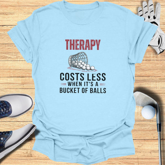 Bucket Therapy T-Shirt - Funny Golf Tee by Swing Epic