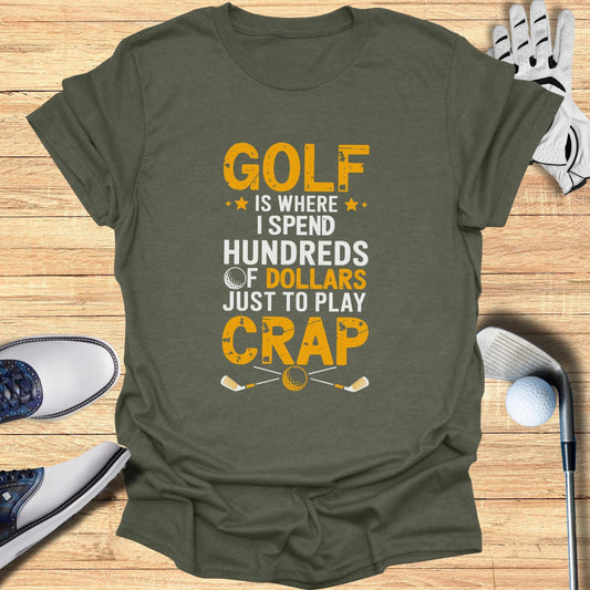 Golf Is Where I Lose T-Shirt - Funny Golf Tee by Swing Epic
