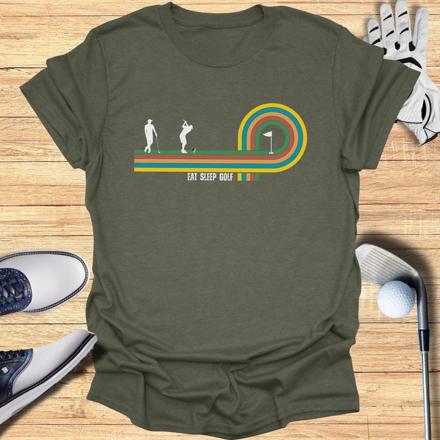 Retro Putt T-Shirt - Funny Golf T-Shirt by SwingEpic