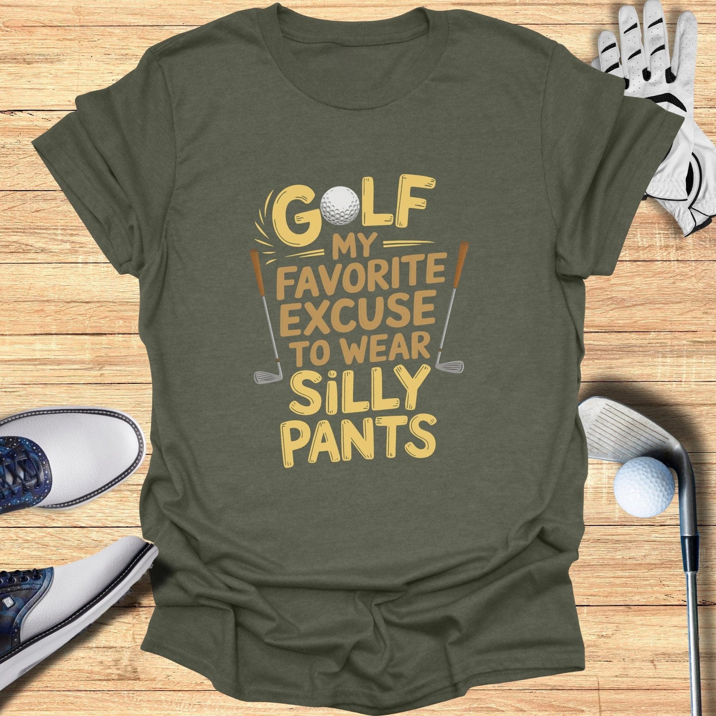 Golf My Favorite Excuse T-Shirt - Funny Golf Tee by Swing Epic