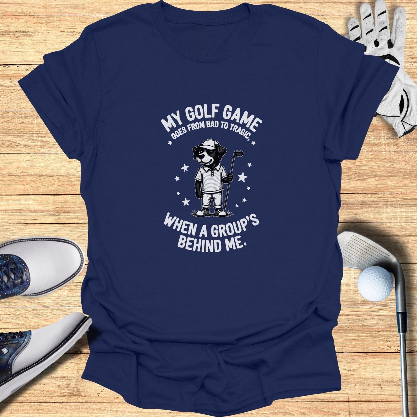 Bad to Tragic T-Shirt - Funny Golf Tee by Swing Epic