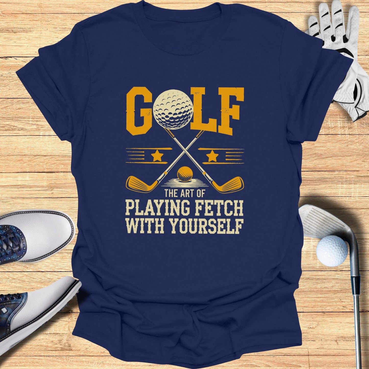 Golf The Art of Playing Fetch T-Shirt - Funny Golf Tee by Swing Epic