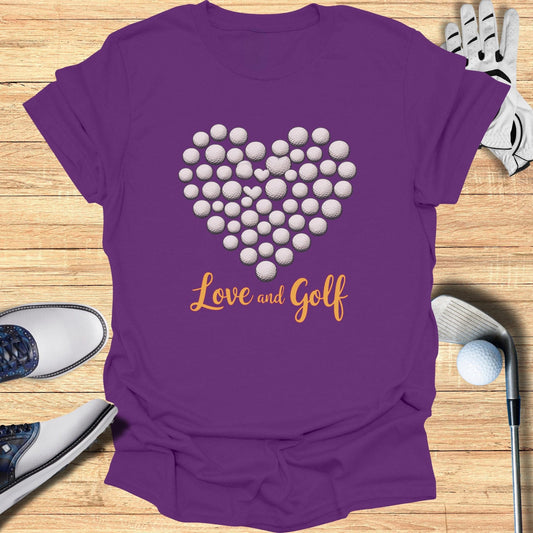 Love And Golf T-Shirt - Funny Golf Tee by Swing Epic