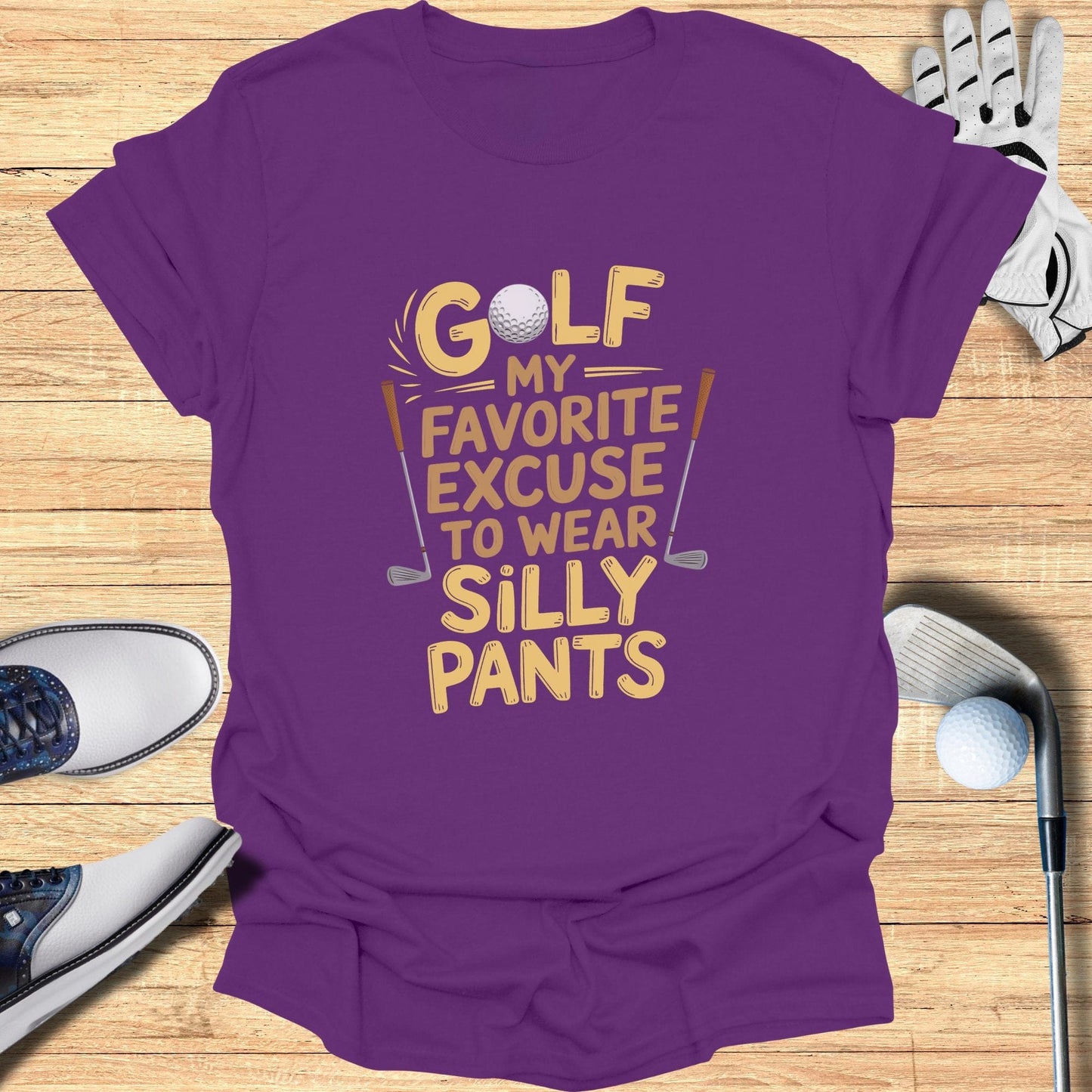 Golf My Favorite Excuse T-Shirt - Funny Golf Tee by Swing Epic