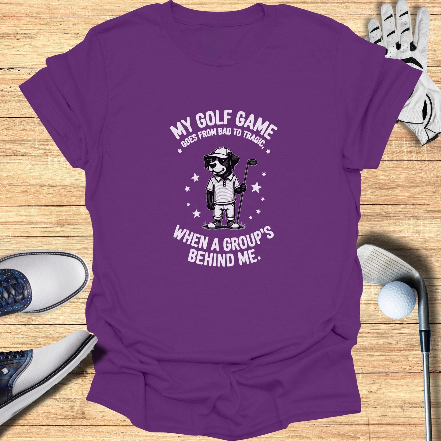 Bad to Tragic T-Shirt - Funny Golf Tee by Swing Epic
