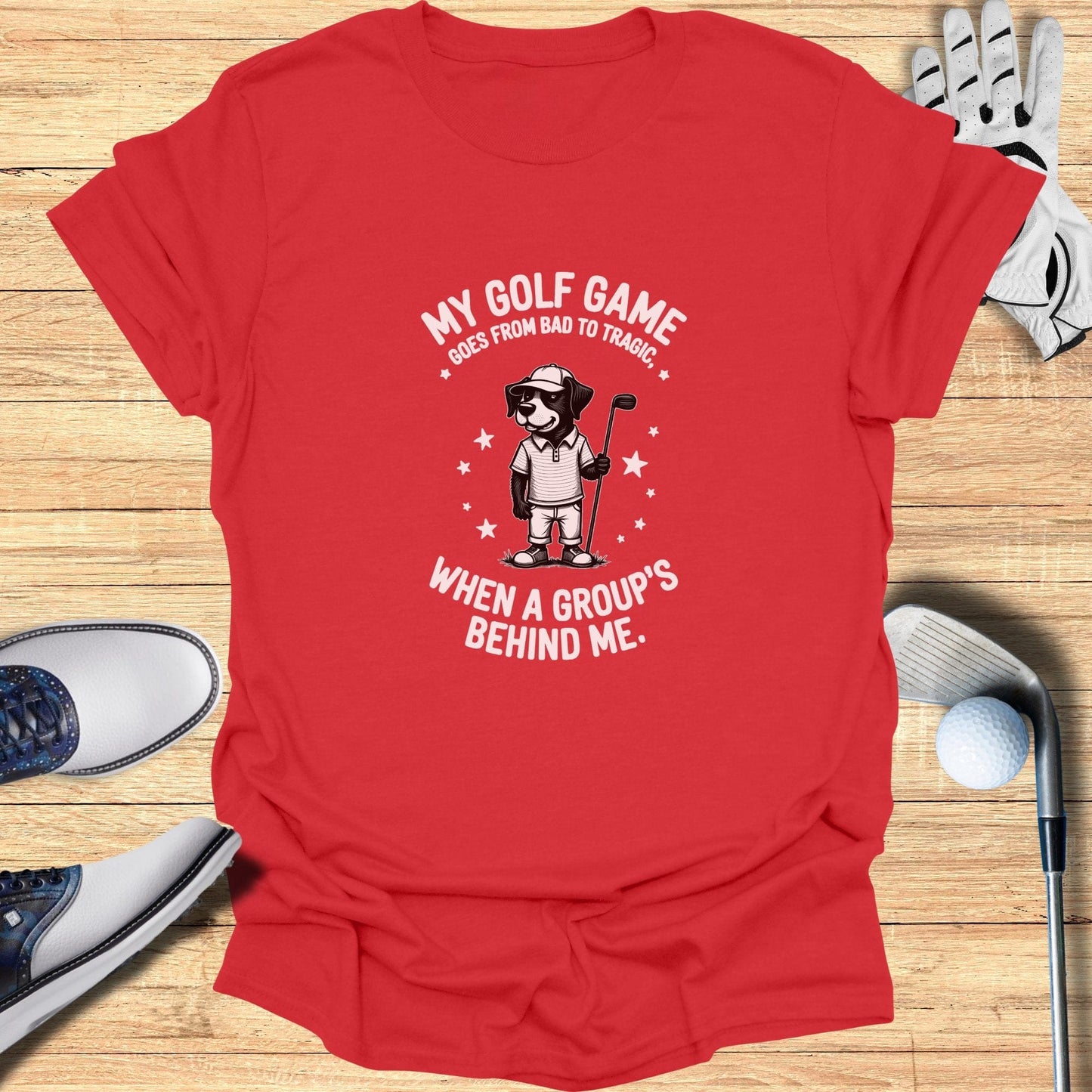 Bad to Tragic T-Shirt - Funny Golf Tee by Swing Epic