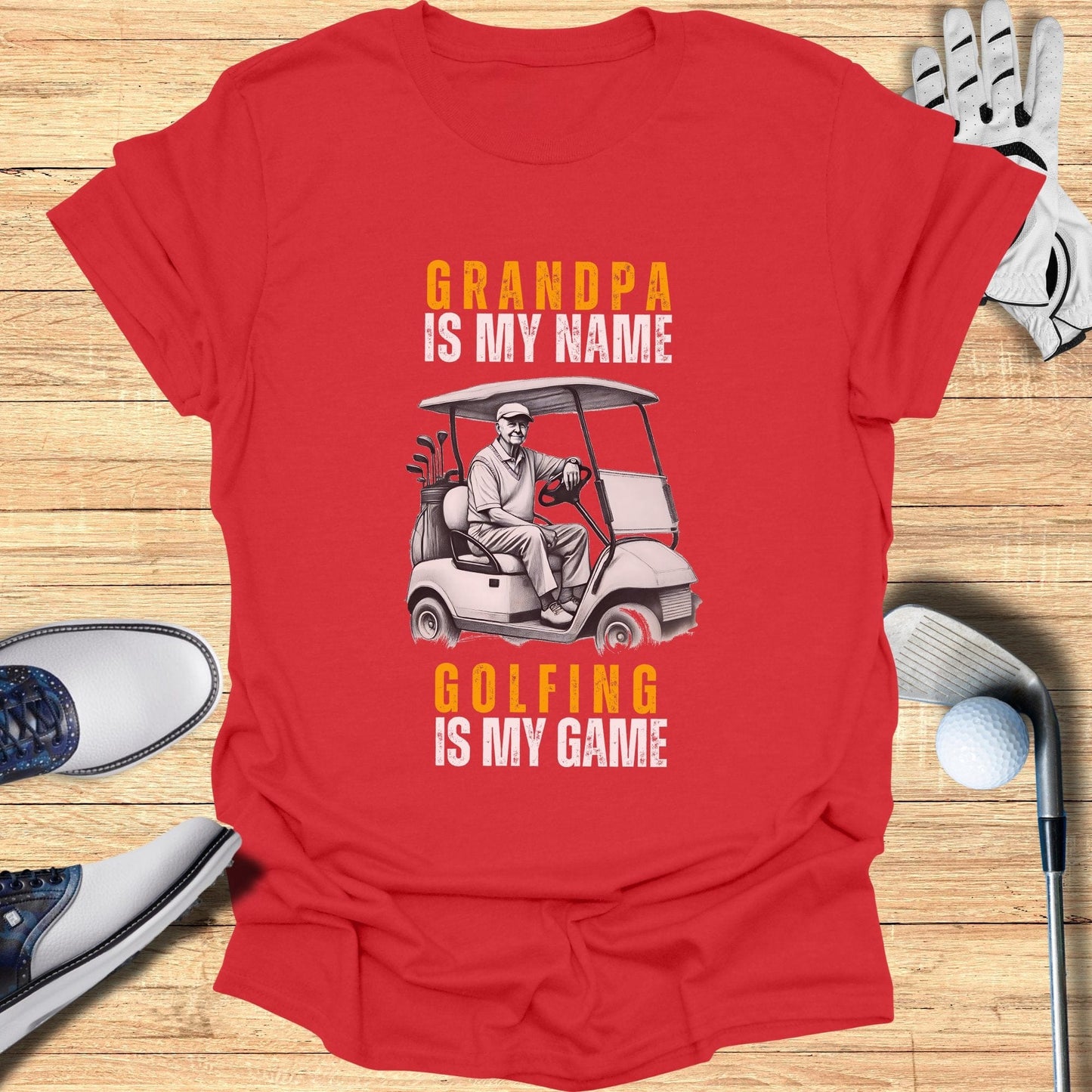 Grandpa Is My Name T-Shirt - Funny Golf Tee by Swing Epic
