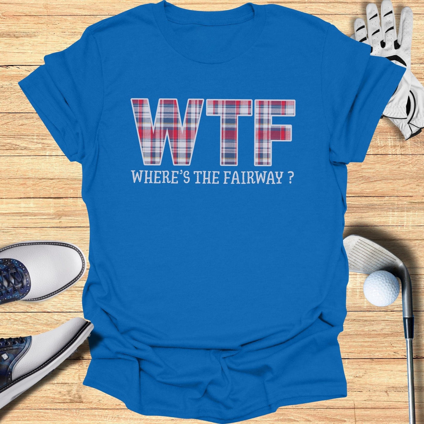 WTF: Where’s The Fairway? T-Shirt - Funny Golf Tee by Swing Epic