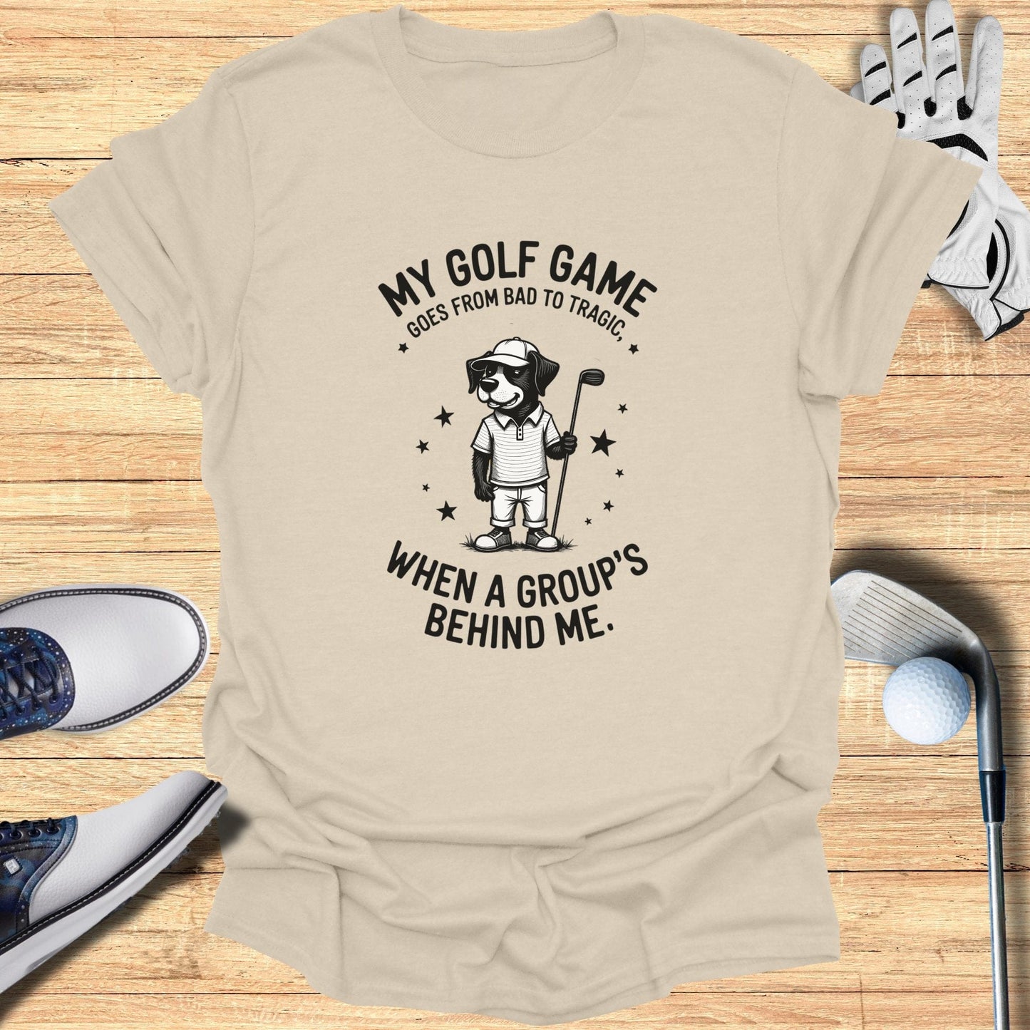 Bad to Tragic T-Shirt - Funny Golf Tee by Swing Epic