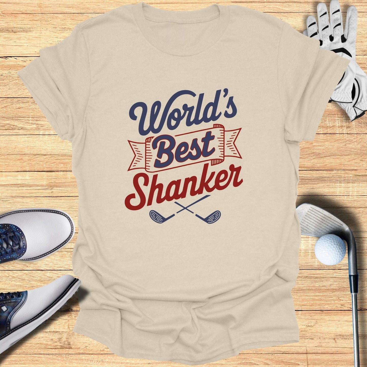 World's Best Shanker T-Shirt - Funny Golf Tee by Swing Epic