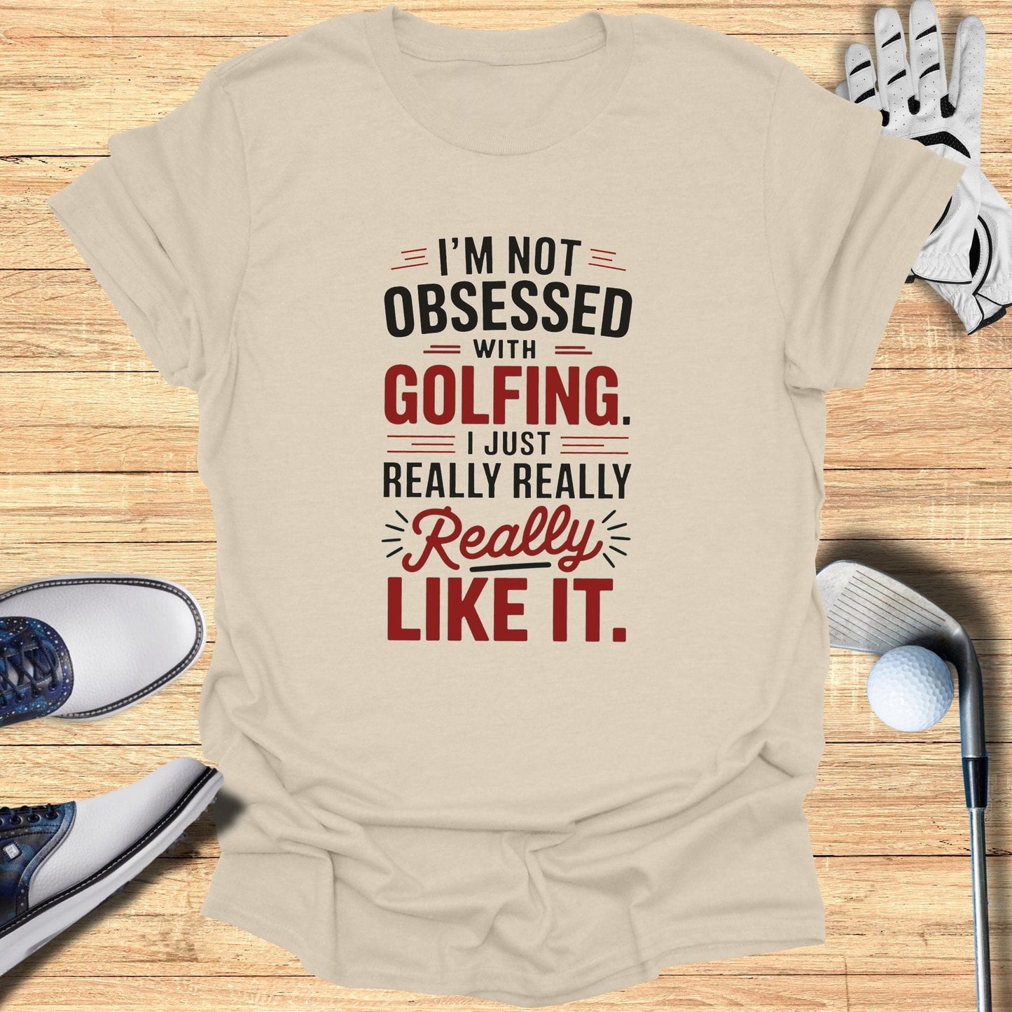 Obsessed With Golfing T-Shirt - Funny Golf Tee by Swing Epic