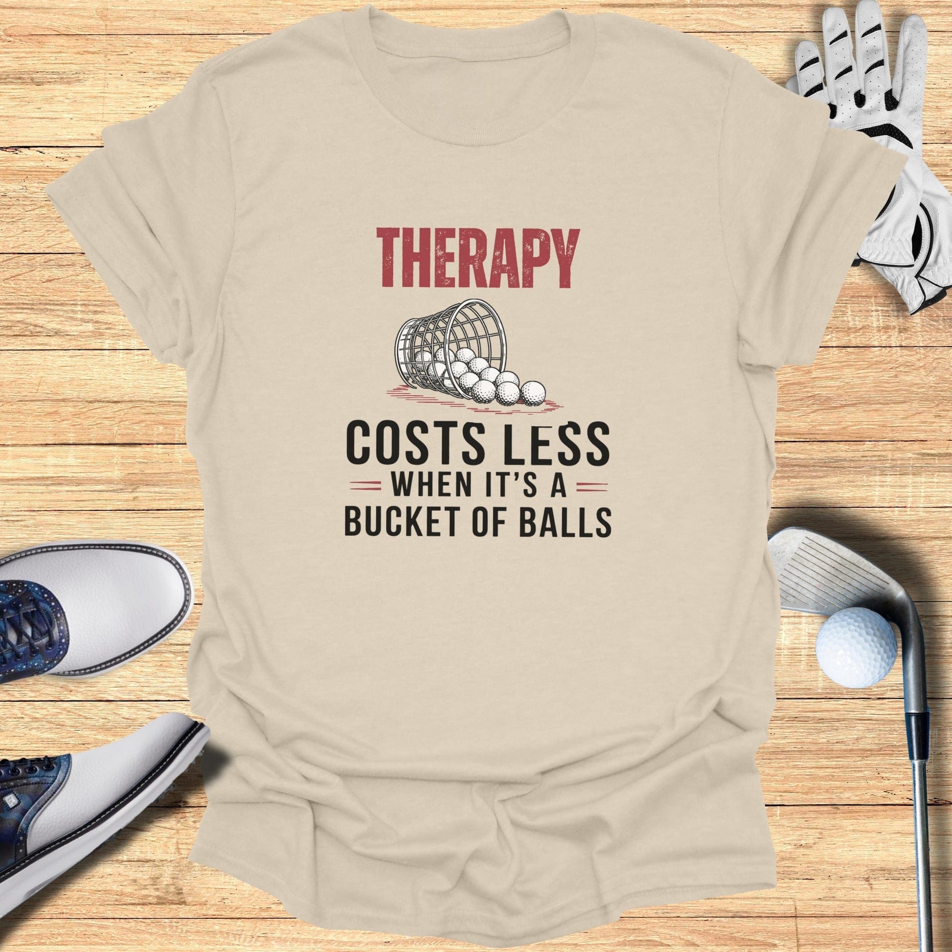 Bucket Therapy T-Shirt - Funny Golf Tee by Swing Epic