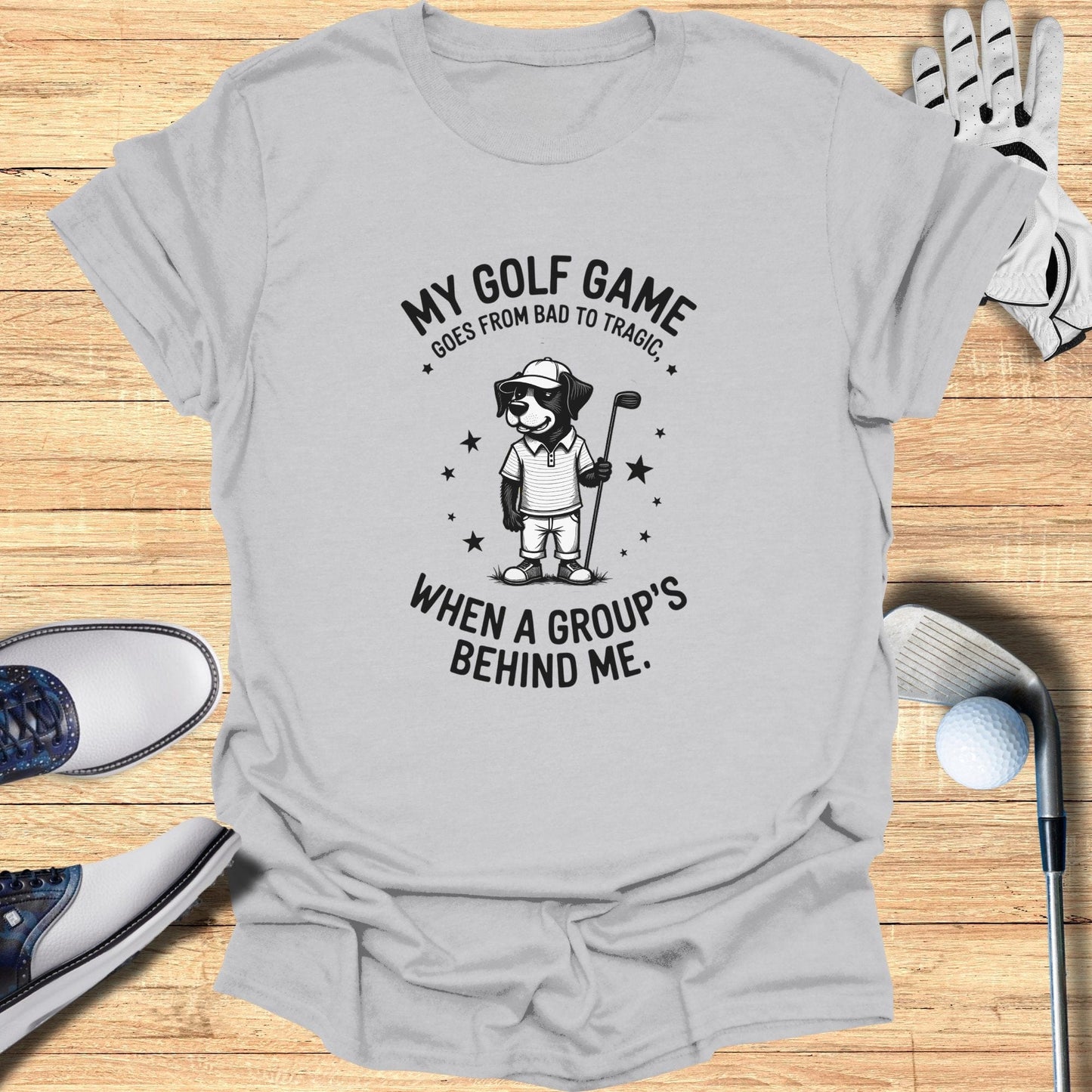 Bad to Tragic T-Shirt - Funny Golf Tee by Swing Epic