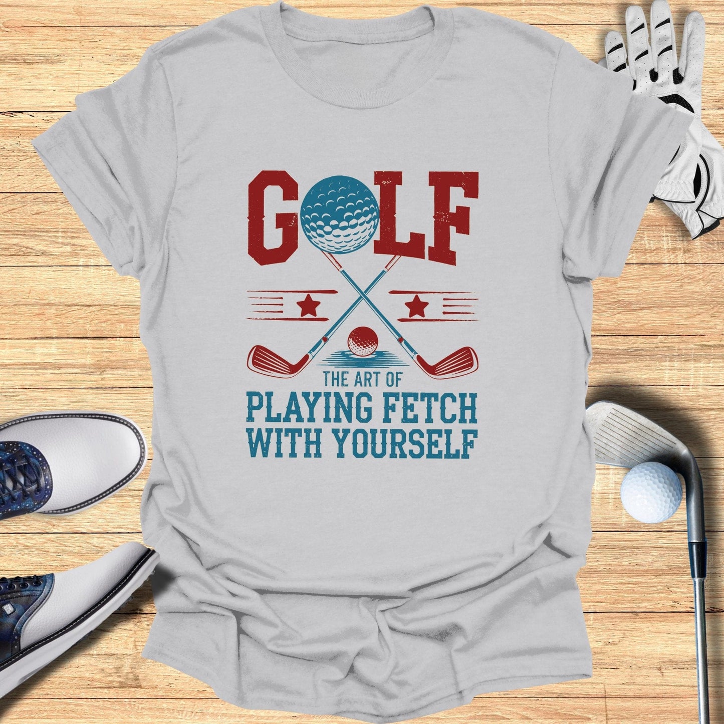 Golf The Art of Playing Fetch T-Shirt - Funny Golf Tee by Swing Epic
