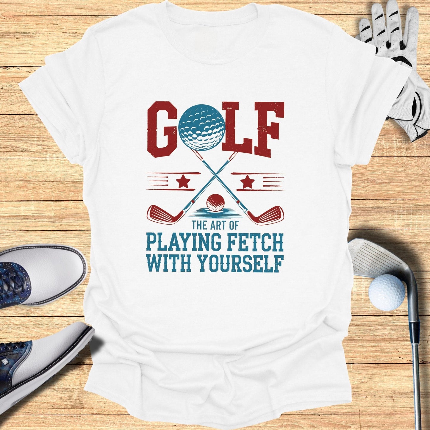 Golf The Art of Playing Fetch T-Shirt - Funny Golf Tee by Swing Epic