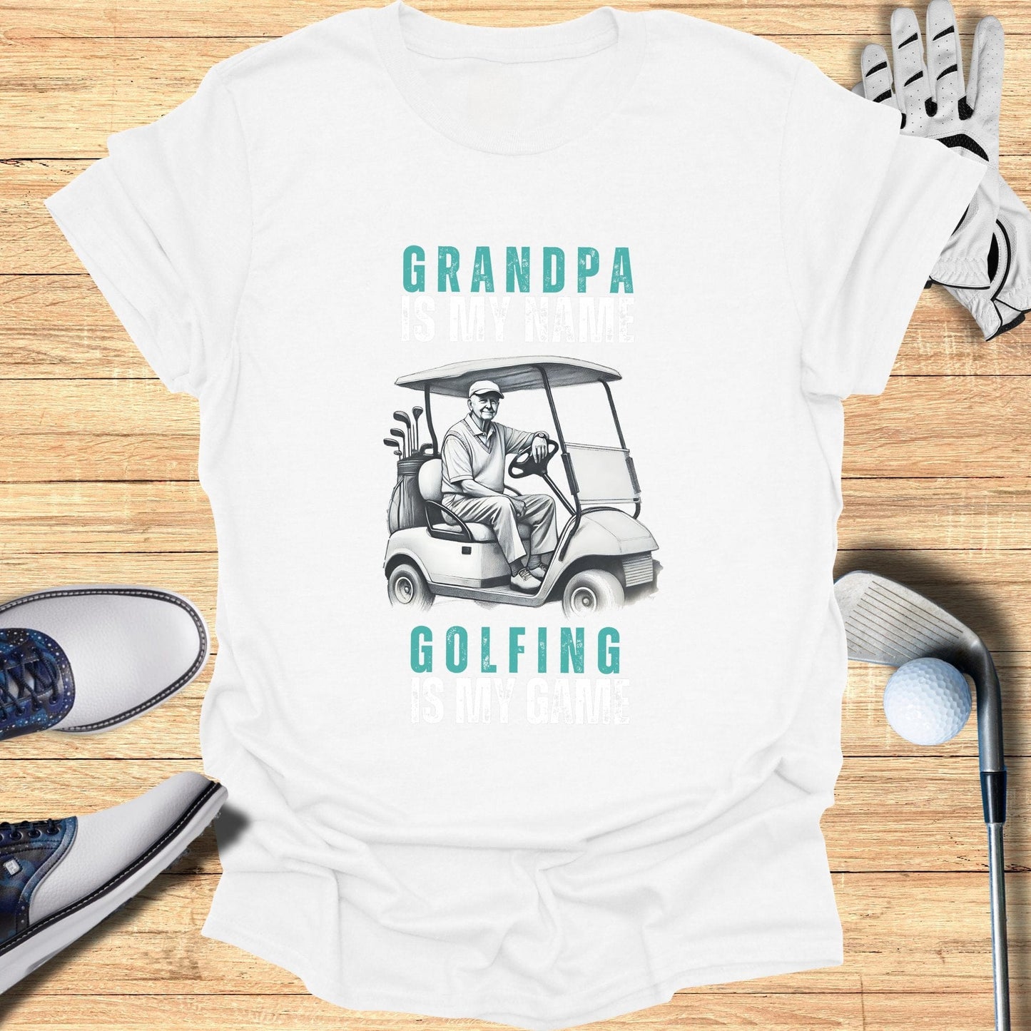 Grandpa Is My Name T-Shirt - Funny Golf Tee by Swing Epic