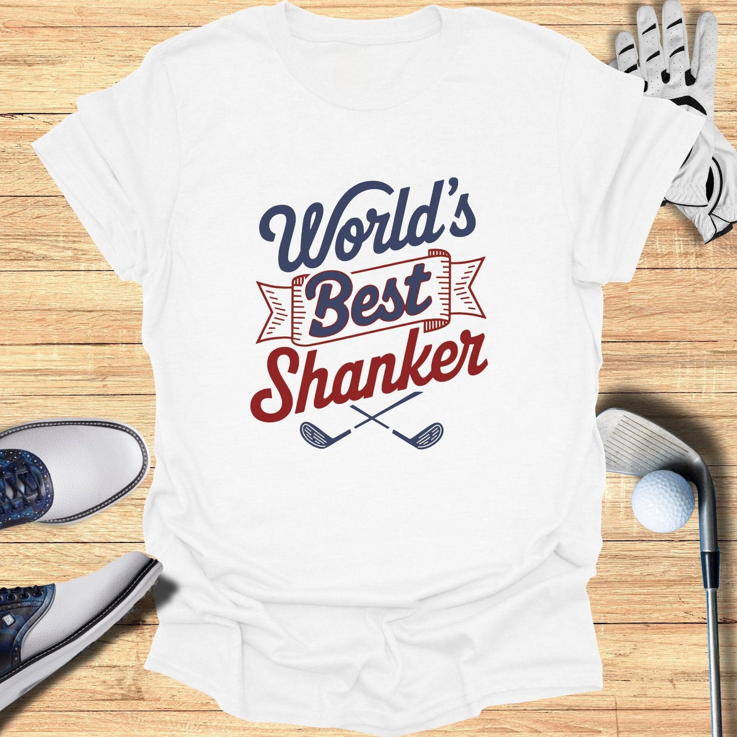 World's Best Shanker T-Shirt - Funny Golf Tee by Swing Epic