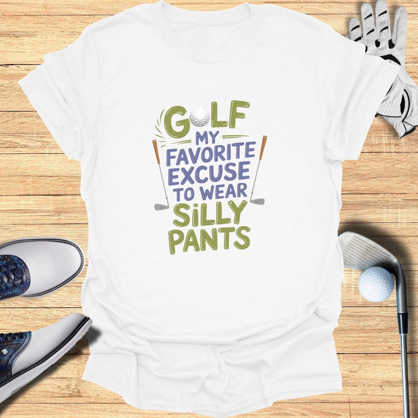 Golf My Favorite Excuse T-Shirt - Funny Golf Tee by Swing Epic