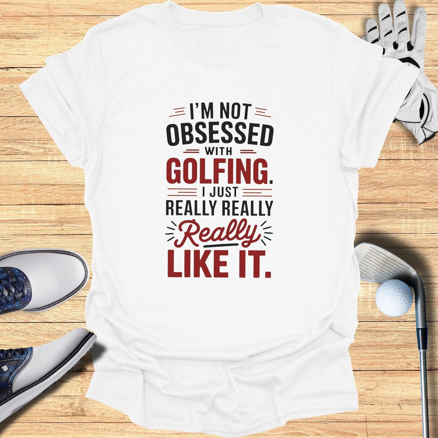 Obsessed With Golfing T-Shirt - Funny Golf Tee by Swing Epic