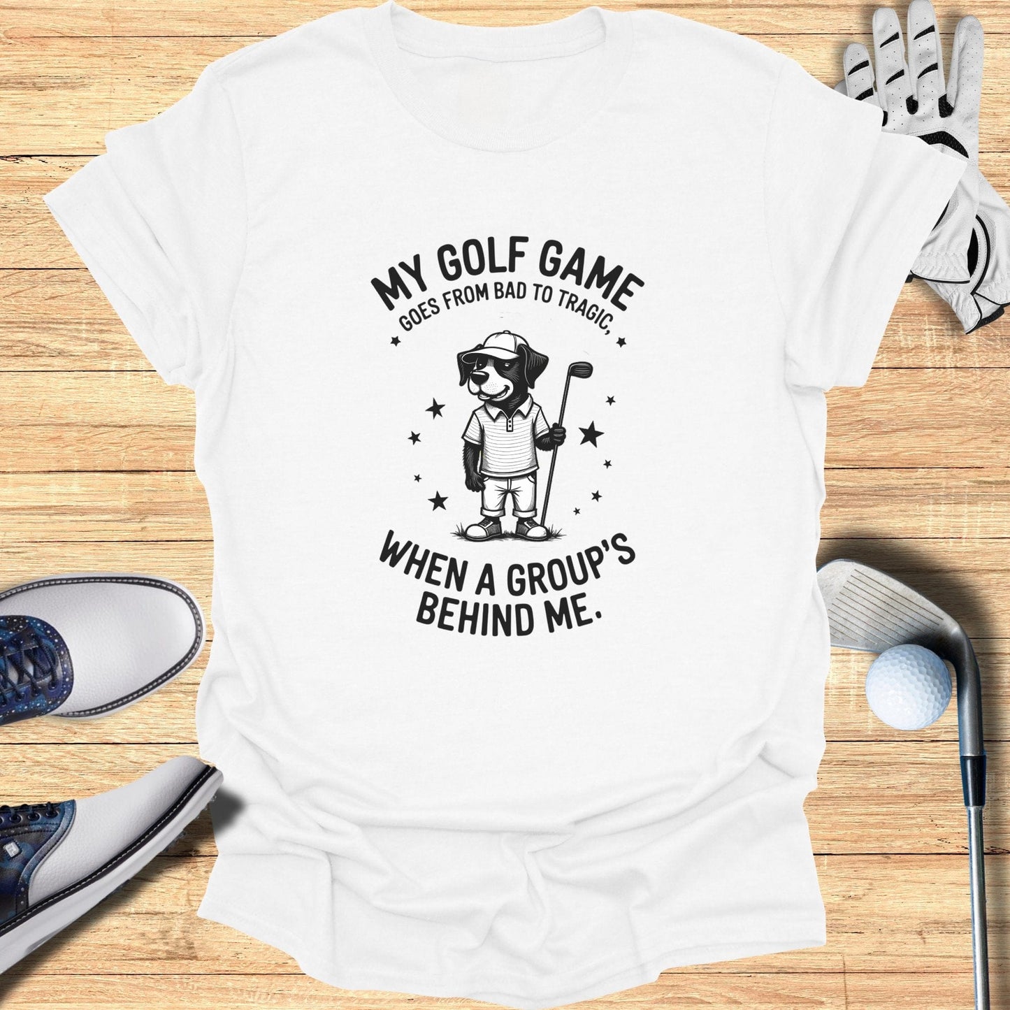 Bad to Tragic T-Shirt - Funny Golf Tee by Swing Epic