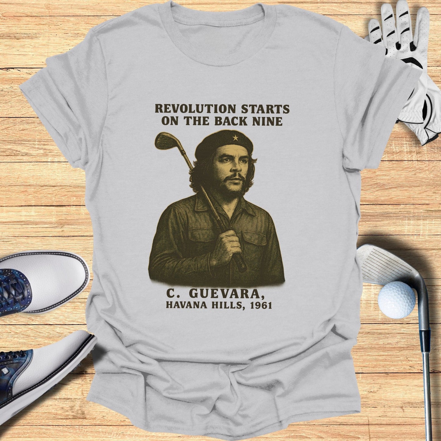 Revolution Starts On The Back Nine T-Shirt - Funny Golf Tee by Swing Epic