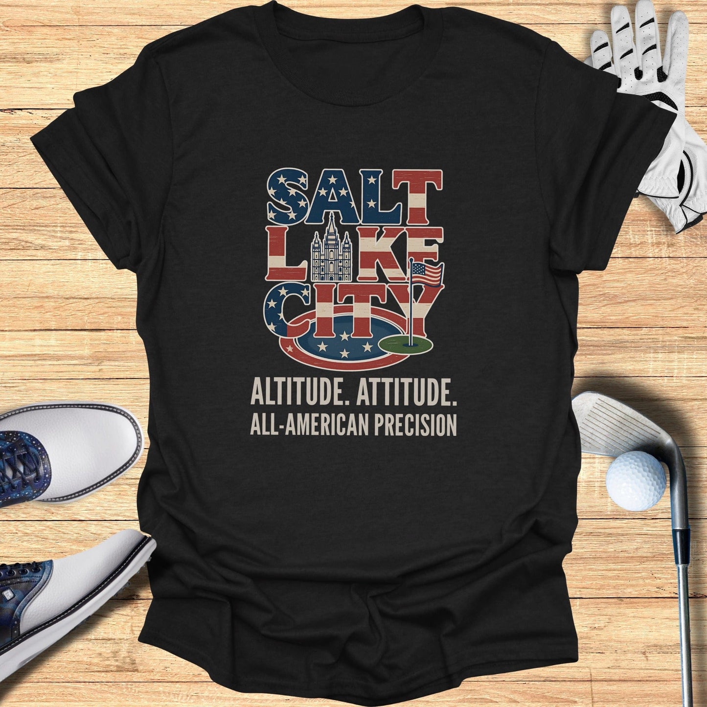 Salt Lake City Golf T-Shirt - Funny Golf Tee by Swing Epic