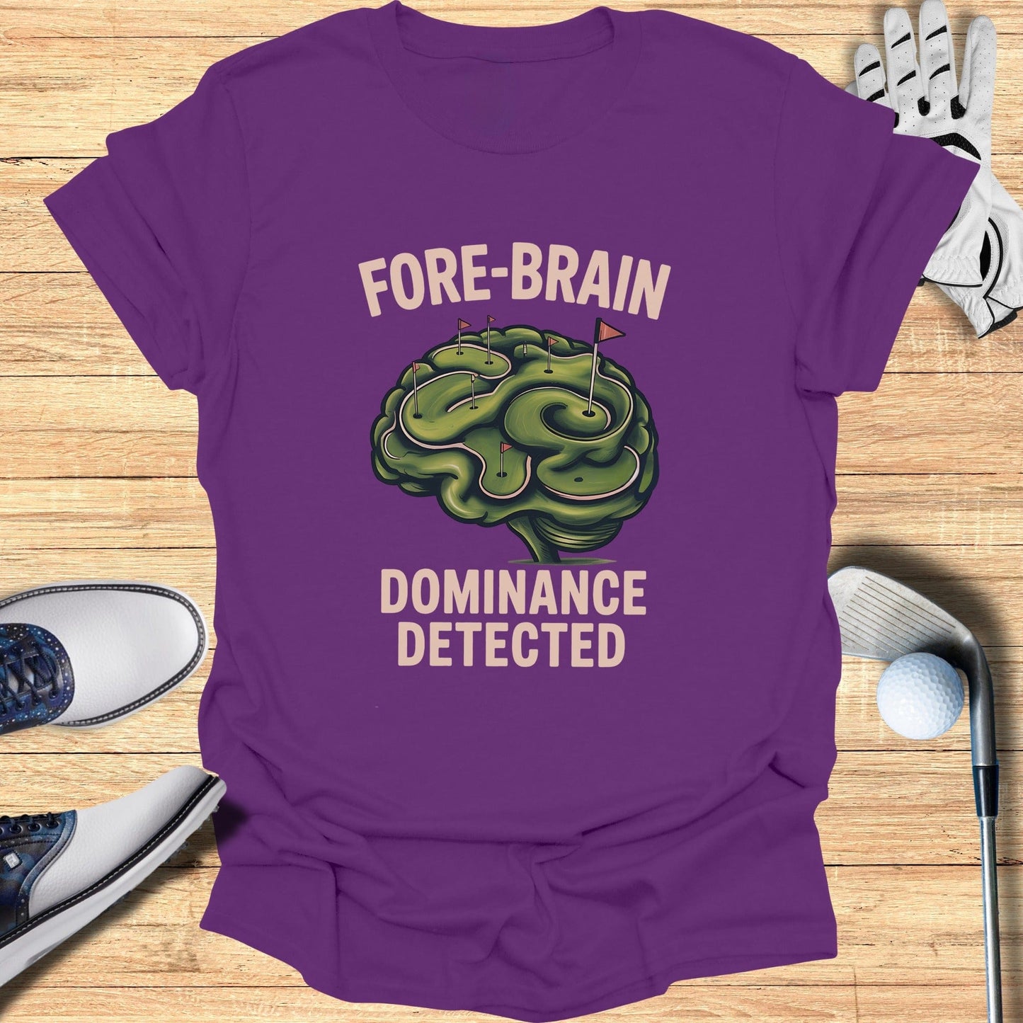 Fore-Brain Dominance T-Shirt - Funny Golf Tee by Swing Epic