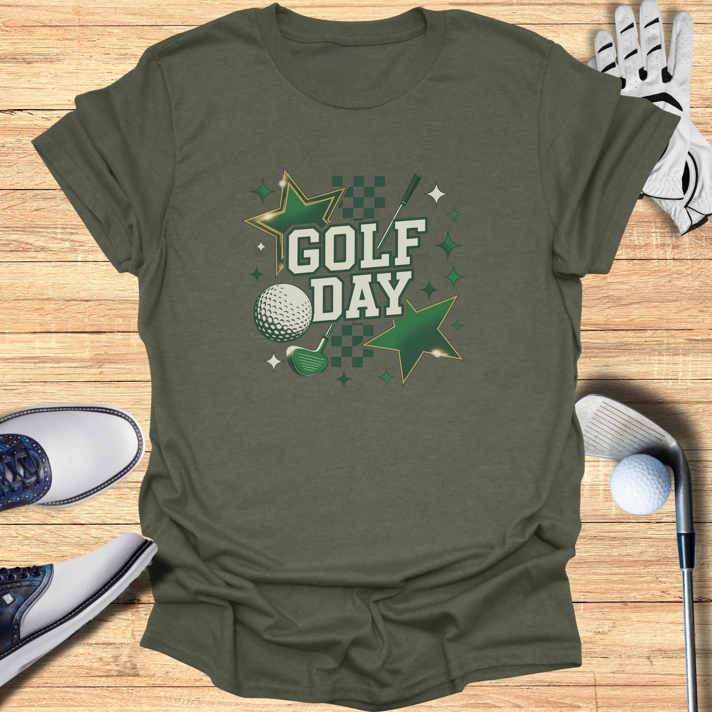 Golf Day Stars and Patterns Graphic Tee product