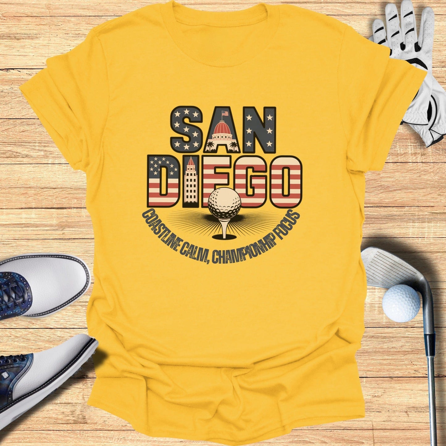 San Diego Golf T-Shirt - Funny Golf Tee by Swing Epic