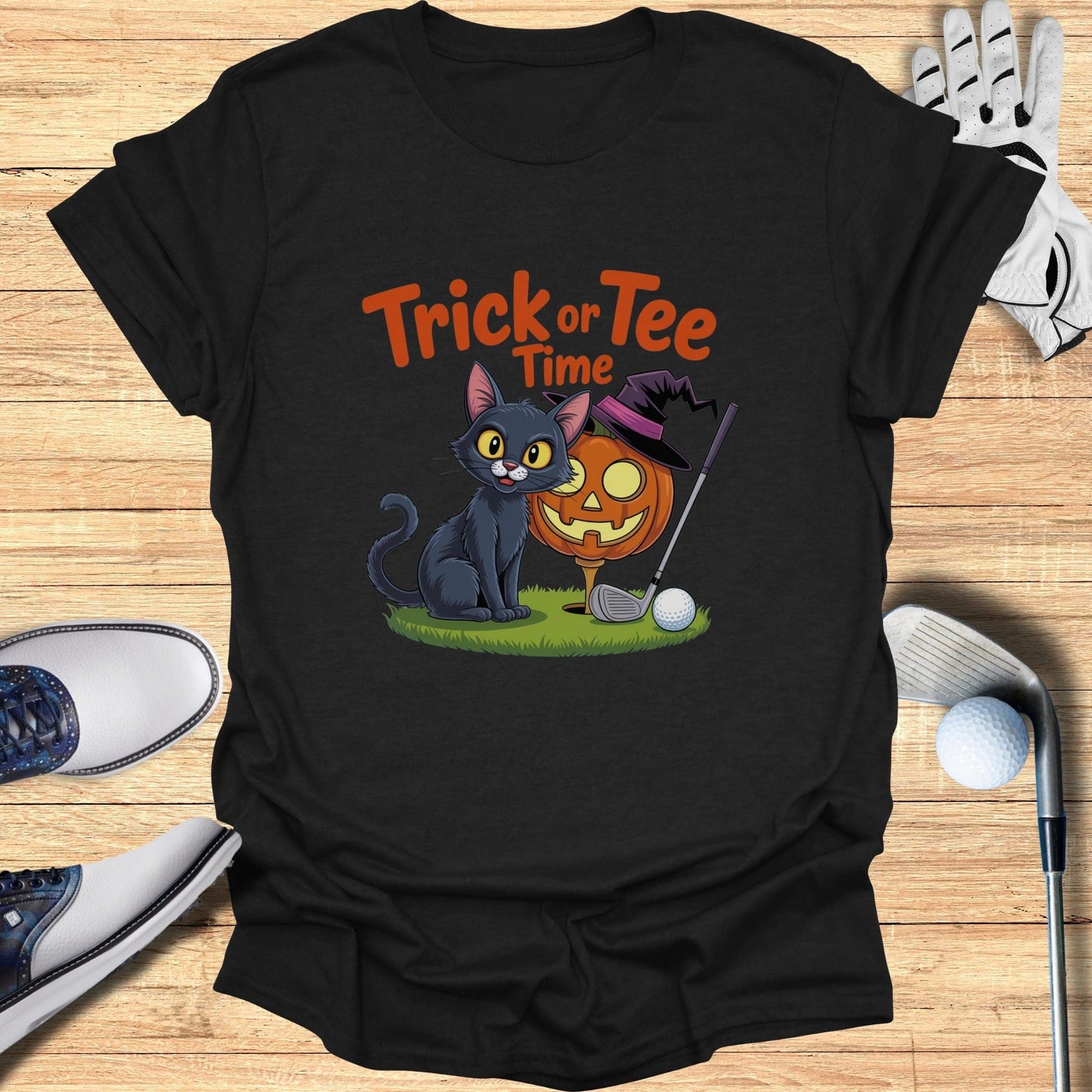 Trick or Tee Time T-Shirt - Funny Golf Tee by Swing Epic