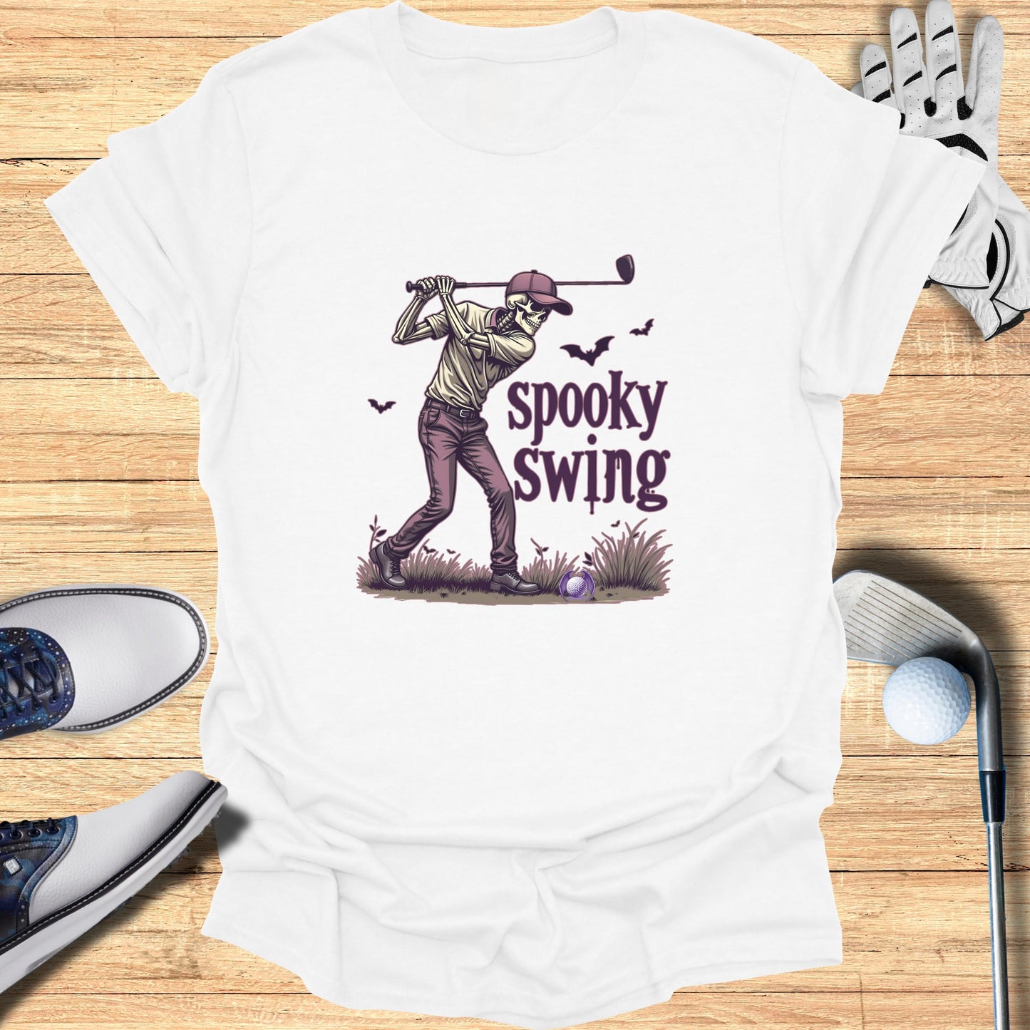 Spooky Swing Golf Graphic Tee Halloween T-shirt product